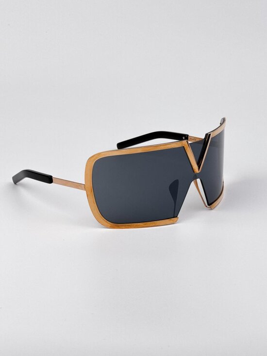 Valentino Sunglasses – Rose Gold Titanium Oversized Mask V-ROMASK VLS-120A main image 4